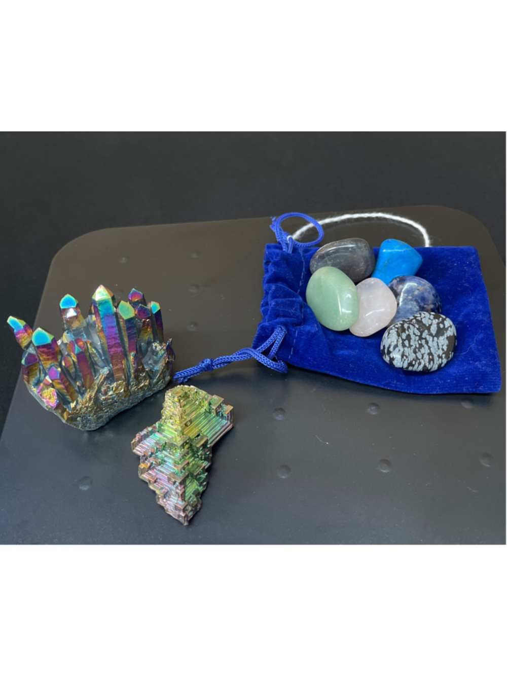 Crystal and Mineral collection, lab grown, raw and tumbled